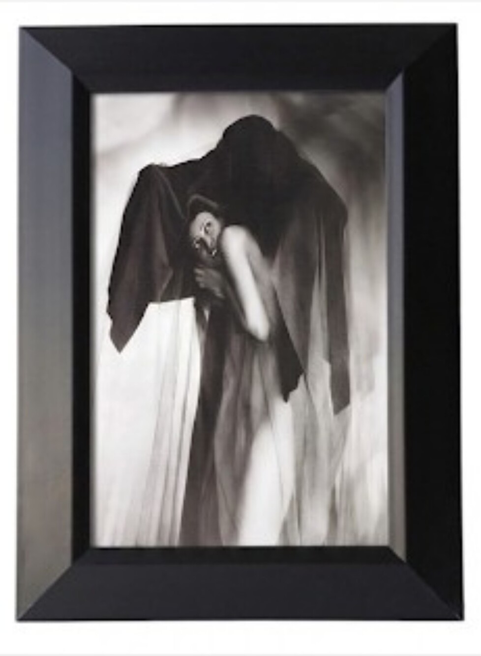 Ghost Woman Nude Paranormal Oddity Ghostly Witchy Spooky Halloween  Framed Print